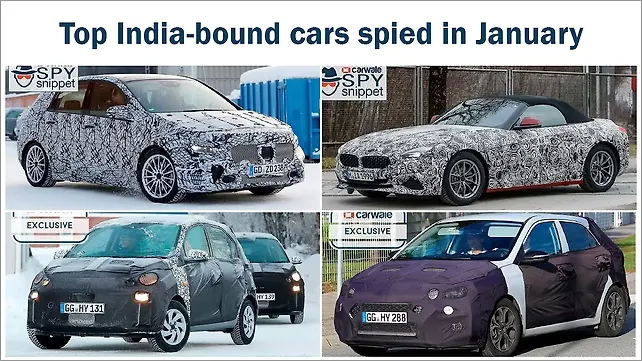 Top India-bound cars spied in January 2018 Top India-bound cars spied in January 2018