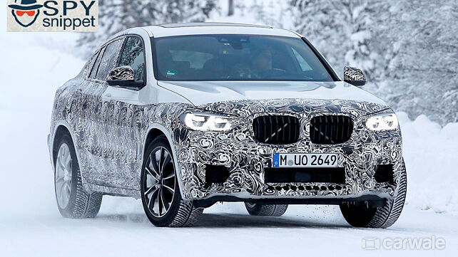 BMW X4 M sporty SUV spied on test