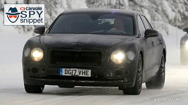 Bentley Flying Spur spotted testing under heavy camouflage
