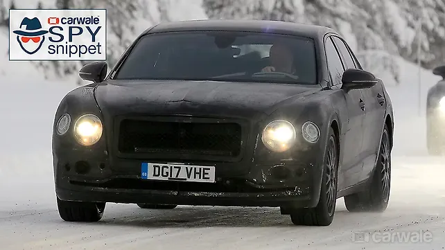 Bentley Flying Spur spotted testing under heavy camouflage Bentley Flying Spur spotted testing under heavy camouflage