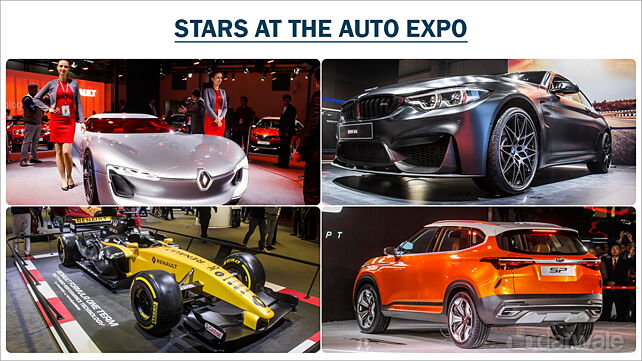Stars at the Auto Expo 2018