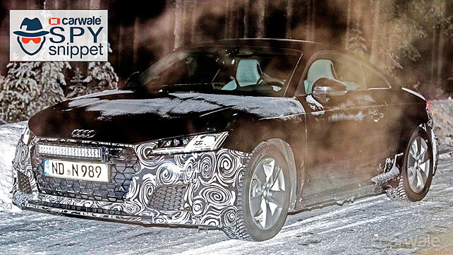 Audi TT facelifts continue testing in snow