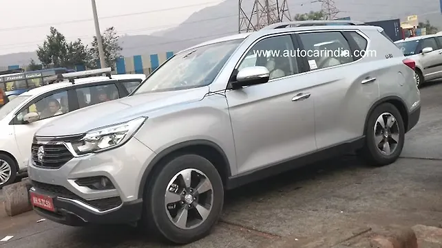 Mahindra badged Ssangyong G4 Rexton spied testing Mahindra badged Ssangyong G4 Rexton spied testing