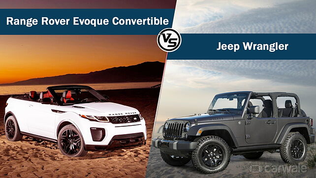Spec Comparison: Range Rover Evoque Convertible vs Jeep Wrangler