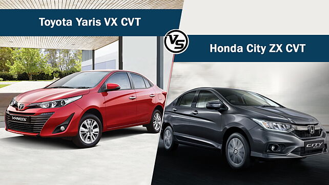 Spec comparison: Toyota Yaris VX CVT Vs Honda City ZX CVT