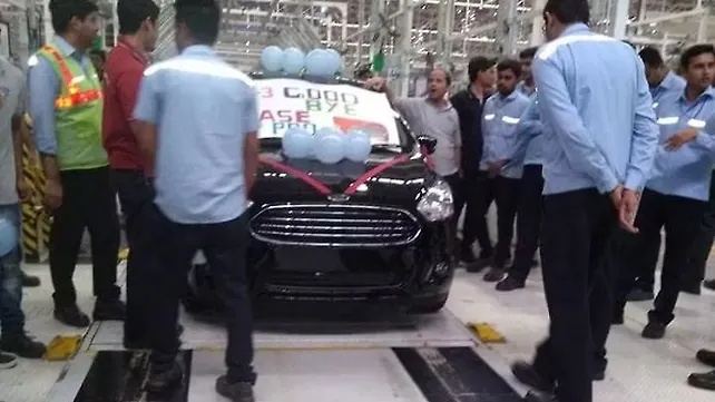 Ford rolls out the last current generation Aspire from its production line Ford rolls out the last current generation Aspire from its production line