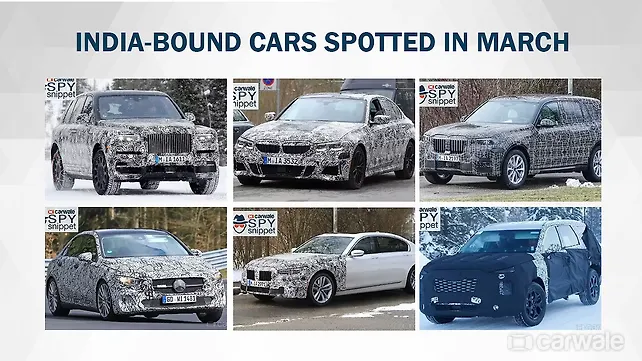 India-bound cars spotted testing in March India-bound cars spotted testing in March