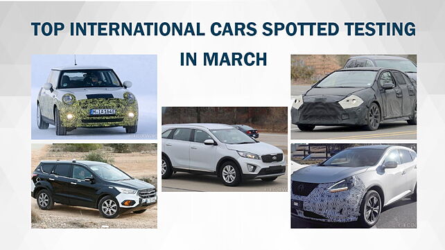 International cars spied testing in March 2018