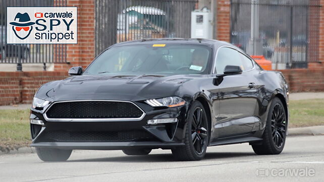 2019 Ford Mustang Bullitt spotted in shadow black