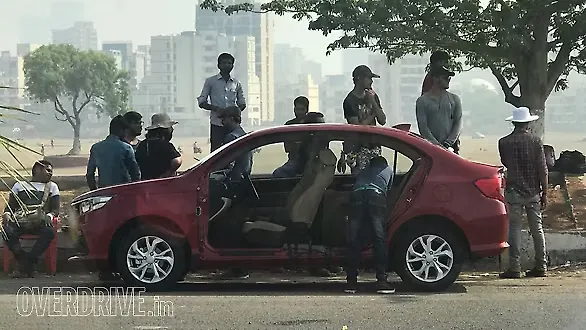 2018 Honda Amaze spied during TV commercial shoot 2018 Honda Amaze spied during TV commercial shoot