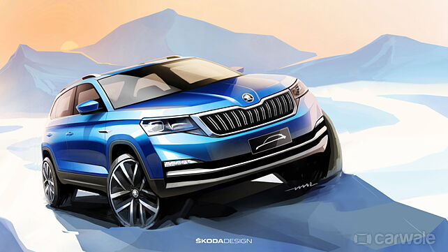 Skoda officially reveals design sketch of the upcoming crossover
