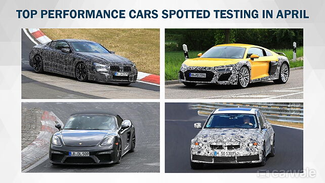 Top performance cars spotted testing in April