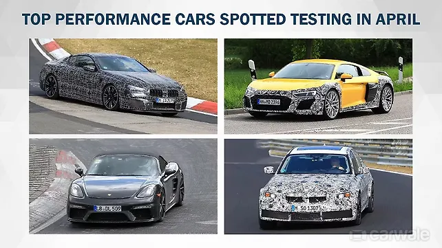 Top performance cars spotted testing in April Top performance cars spotted testing in April