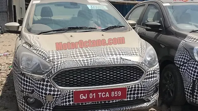 Ford Aspire facelift spotted Ford Aspire facelift spotted