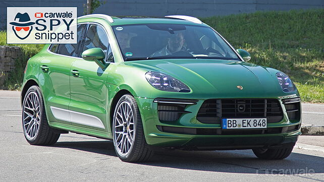 Porsche was spotted testing the updated Macan