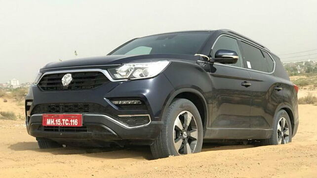 Mahindra Rexton spotted testing ahead of official launch