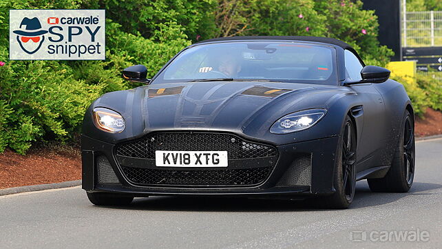 Aston Martin DBS Superleggera Volante spied testing