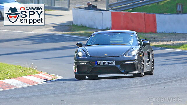 Porsche 718 Cayman GT4 commences track testing at the Nurburgring