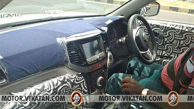 Mahindra S201 interiors spied for the first time