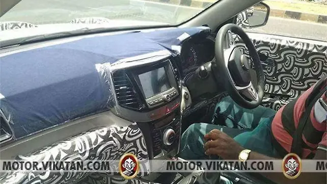 Mahindra S201 interiors spied for the first time Mahindra S201 interiors spied for the first time