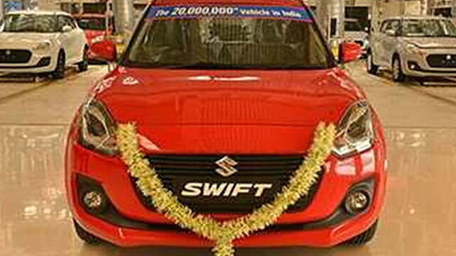 Maruti Suzuki produces over two crore cars in less than 35 years