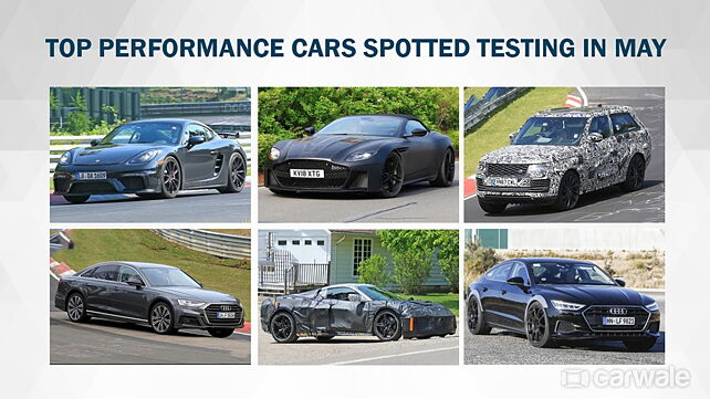 Top performance cars spotted testing in May