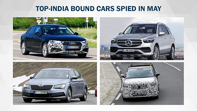 Top India-bound cars spied in May