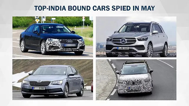 Top India-bound cars spied in May Top India-bound cars spied in May