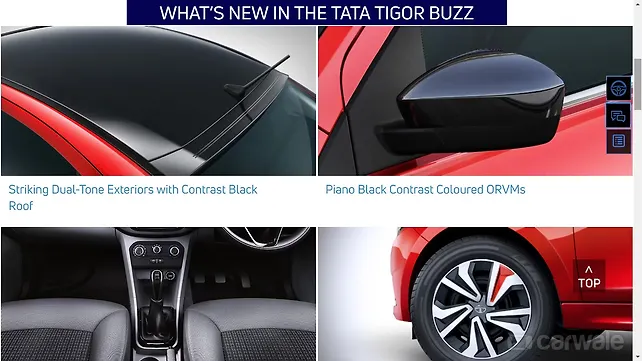 Top four features of the Tata Tigor Buzz edition Top four features of the Tata Tigor Buzz edition