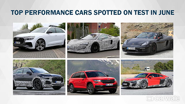 Top eight performance cars spotted testing in June