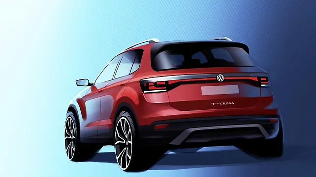 First design sketch for India-bound Volkswagen T-Cross released First design sketch for India-bound Volkswagen T-Cross released
