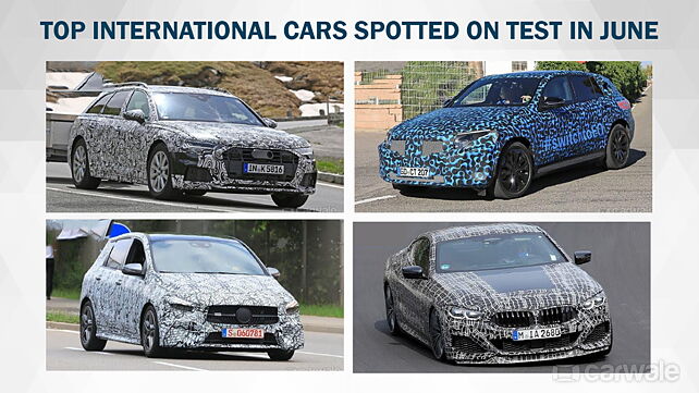 Top International cars spotted testing in June