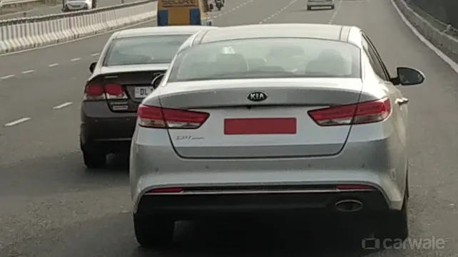 Kia Optima sedan being tested in India Kia Optima sedan being tested in India