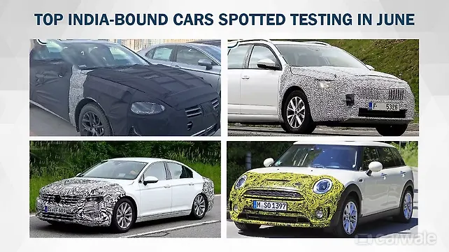 Top India-bound cars spotted testing in June Top India-bound cars spotted testing in June