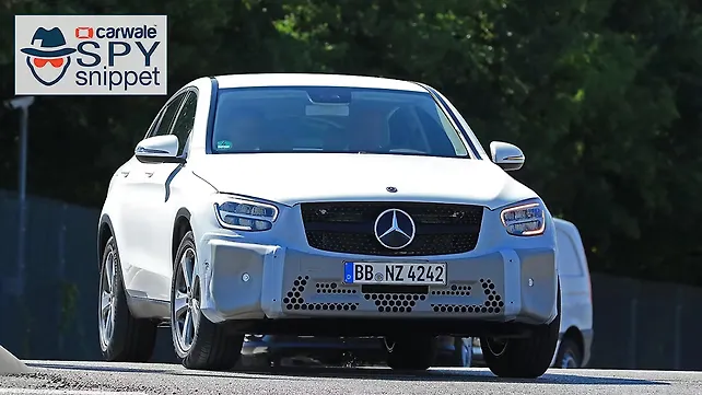 Mercedes GLC Coupe facelift spied testing Mercedes GLC Coupe facelift spied testing