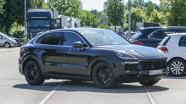 Porsche Cayenne Coupe spied testing