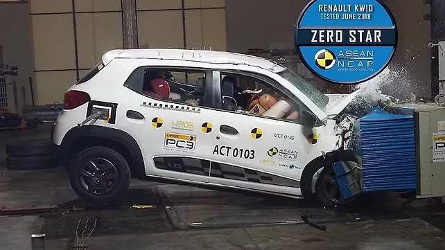 Renault Kwid scores zero stars at ASEAN NCAP crash test Renault Kwid scores zero stars at ASEAN NCAP crash test