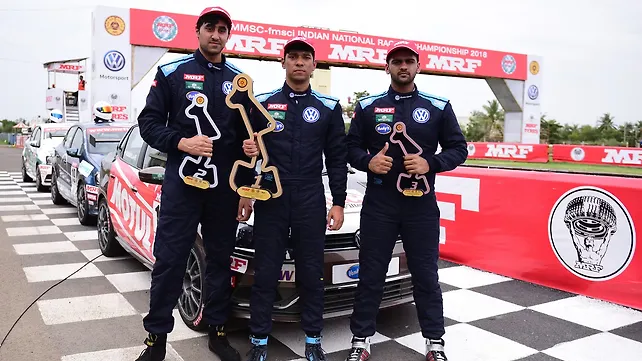 Saurav Bandhyopadhay wins the inaugural round two race of Ameo Cup 2018 Saurav Bandhyopadhay wins the inaugural round two race of Ameo Cup 2018