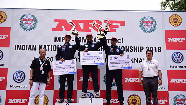 Dhruv Mohite wins the race 3 of Ameo Cup 2018 Round 2