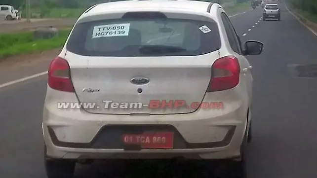 Ford Figo CNG spotted testing in India Ford Figo CNG spotted testing in India
