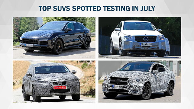 Top SUVs spotted in the month of July