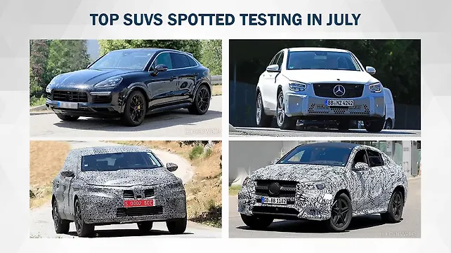 Top SUVs spotted in the month of July Top SUVs spotted in the month of July