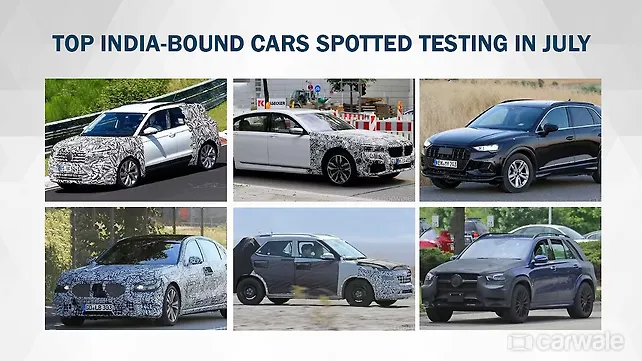 Top 7 India-bound Cars Spied in July Top 7 India-bound Cars Spied in July