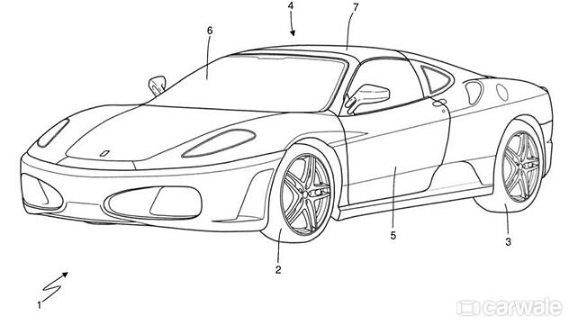 Ferrari applies patent for new Targa top design