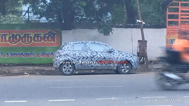 Updated Datsun GO spotted on test in India