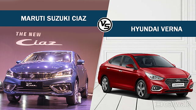 Spec Comparison: 2018 Maruti Suzuki Ciaz Vs Hyundai Verna