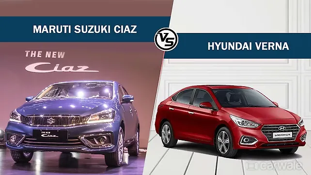 Spec Comparison: 2018 Maruti Suzuki Ciaz Vs Hyundai Verna Spec Comparison: 2018 Maruti Suzuki Ciaz Vs Hyundai Verna