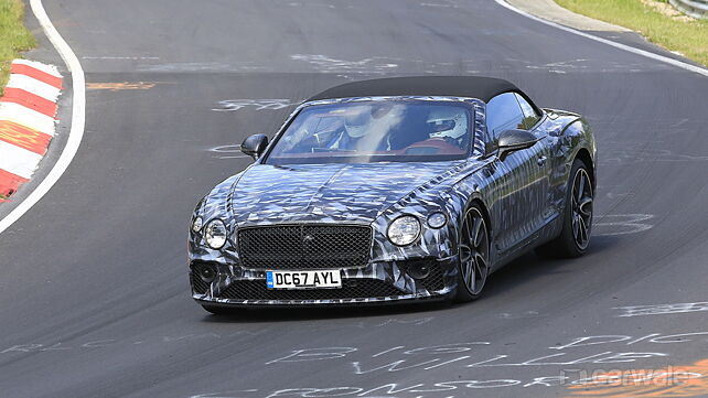Bentley Continental GT Convertible spied at the ‘Ring