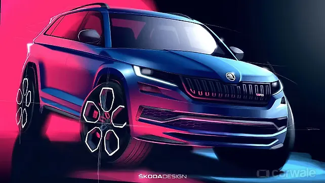 2019 Skoda Kodiaq RS sketch unveiled 2019 Skoda Kodiaq RS sketch unveiled