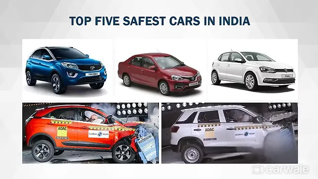 Global NCAP safety ratings: Top 5 safest cars in India Global NCAP safety ratings: Top 5 safest cars in India